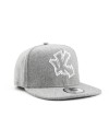 Underground Kulture Grey Woolly Snapback Baseball Cap 